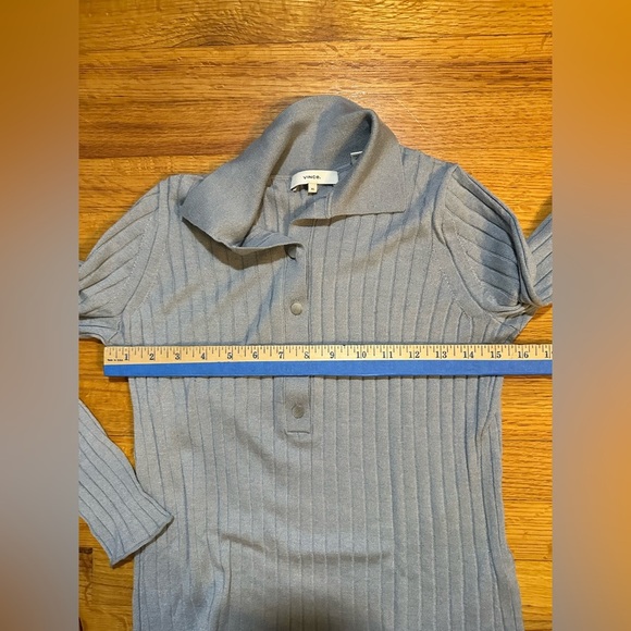 Vince Women's Ribbed Polo Pullover size XS (d)4 - Picture 6 of 7